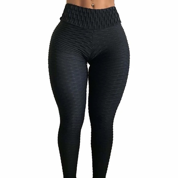 💥$11- Cellulite Reducing Yoga Pants black leggings - Picture 3 of 4